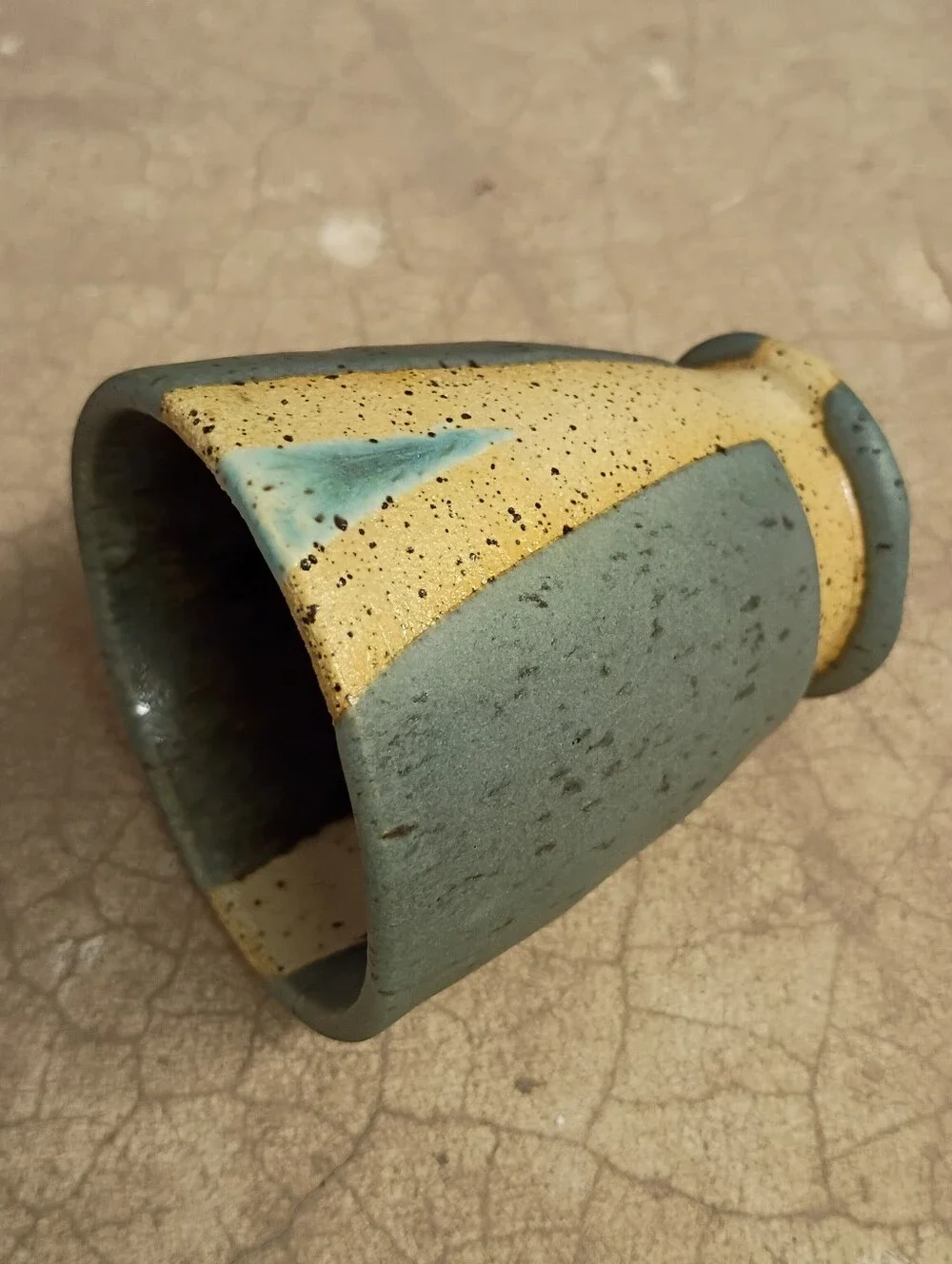 Small Handmade Ceramic Wine Or Whiskey Cup